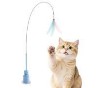 Cat Cane With Bell Self-contained Interactive Enrichment Stick | Indoor Cat Exercise Teaser Cane For Small Medium And Large Kitten At Home In The Bedroom Garden Yard