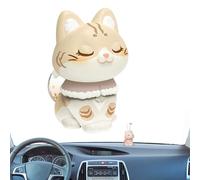 Cat Car Fragrance - Luminous Cat Doll Aromatherapy Diffuser,Kitten Car Fragrance, Dashboard Ornament, Air Freshener for Room Desktop Decoration
