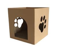Cat Cardboard Box, High Density Scratch Box, 2-Layer Scratch Resistant Cat Scratcher, Multifunctional Pet Play Boxes for Cats and Kittens
