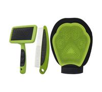 Cat Care Set - Detangling Tool - Brush for Dogs - For Use In The Shower For Cleaning When Bathing Puppies And Cats As Well As For Detangling And Removing Knots