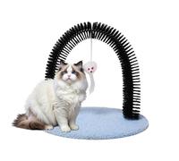 Cat Care Set, Interactive Cat Care with Scratching and Brushes, Scratching Arch with Massage Bristles for Grooming and Undercoat Removal for Cats Babies and Small Animals