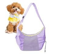 Cat Carrier - 12 Inch Ventilated Mesh Pouch for Safe Transport, Lightweight Comfort with Zipper Closure Function, Pet Sling for Puppy Kitten Travel, Black Oxford Cloth, Foldable Pack