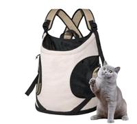 Cat Carrier Backpack Adjustable Breathable Comfortable Dog Backpack with Pocket for Travelling Hiking Adventures Short Outings Puppy Small
