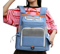 Cat Carrier Backpack Adjustable Portable Breathable Lightweight Pet Bag | Small Dog Travel Bag for Puppies Kittens Rabbits Outdoor Hiking Camping Outing Car Bike Airplane Airline Motorcycle