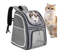 Cat Carrier Backpack, Breathable Puppy Soft Pet Carrier, Reflective Strip Dog Travel Pouch Storage Daypack for Travels, Hiking, Outdoor, Camping, Vet Visit, Car Ride