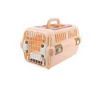 Cat Carrier Backpack, Clear Plastic Bubble Pet Carrier Bag for All Age Cats with Secure Locking Buttons(Orange)