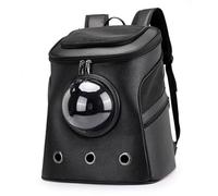 cat carrier, Backpack Large Bubble for Fat Cats and Puppies Airline-Approved Transparent Travel,Black
