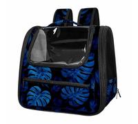 Cat Carrier Backpack, Pet Carrier Backpack for Kitties Small Dogs Puppies, Breathable Cat Bag Carrier, Travel Backpack Carrier for Kitten Puppy Bunny, Palm Leaves