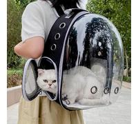 Cat Carrier Backpack Space Capsule Pet Carrier with Transparent Bubble Window, Breathable Mesh & Padded Straps Hard-Shell Travel Backpack for Small Cats, Puppies & Dogs Hands-Free Hiking, Walking