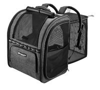 Cat Carrier Backpacks with Expandable Breathable Mesh, Pet Carrier Backpack for Cats Small Dogs Puppies Up to 20 Lbs, Dogs Carrier Backpack Great for Outdoor-Grey