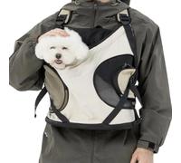 Cat Carrier Bag - Double Adjustable Breathable Strap Dog Backpack with Pocket for Travelling Hiking Adventures Short Outings Puppies Small