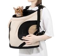 Cat Carrier Bag | Ergonomic Double-Strap Breathable,Front Carrier for Pet Cats | for Traveling Walking Adventure Short Outings Puppy Small Animals