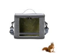 Cat Carrier Bag, Lightweight Folding Small Animal Travel Pouch with Top Ventilation Hole & Adjustable Shoulder Strap for Hamster Guinea Pig Kitten