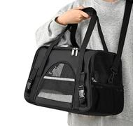 Cat Carrier Bag - Portable Pet Case, Mesh Vent Tote | Coollapsible Travel Kennel Carrier Backpack, Daily Vet Appointment Handling Routine for Small Cat Mobility Support Transport Trip Ease