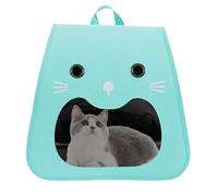 Cat Carrier Bag | Soft Breathable Puppy Backpack - Portable Smiling Face Foldable Pet Carrying Bag, Cat Supplies Pet Travel Bag for Outdoor Activities