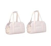 Cat Carrier Bag Soft-Sided Collapsible Escape Proof Ventilation With Shoulder Strap For Car/Vet/Travel For Cats/Dogs up to 20lbs(Pink 2Pcs)