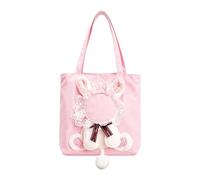Cat Carrier Bag Travel Pet Sling Tote - with Head Opening Pouch Mat, Unit | Hands Free Kitten Portable Shoulder Holder - Breathable Hands Free Pouch for Small Animals | Soft Canvas Fabric, Single Pack
