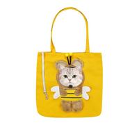 Cat Carrier Bee Design Portable Travel Bag Outdoor Shoulder Tote | Cat Carrier Bag for Shopping Walk Vacation Outdoor Camping Road Trip Travel Hiking