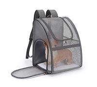 Cat Carrier Breathable Dog Carrier Backpack Lightweight Portable Pet Body Carrier Great for Carrying Puppy Cats Gray