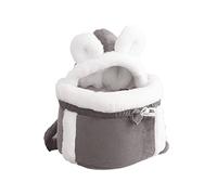 Cat Carrier - Comfortable Bag with Two Pockets, Adjustable Cat Carrier for Small Dogs and Cats Indoor, Practical and Cute Pet Travel Bag, Easy to Carry