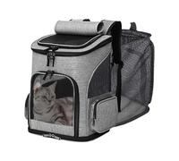 Cat Carrier, Expandable Foldable Portable Bunny Carrier, Breathable Pet Backpacks for Car Flight Vet Visit Grooming Camping Trip Travel Walking Outdoor Transportation Daily
