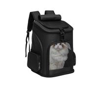 Cat Carrier, Expandable Foldable Soft-Sided Pet Backpack, Breathable Travel Bag, Lightweight and Airline-Approved Design for Car Rides, Vet Visits, Grooming, Camping, Walking