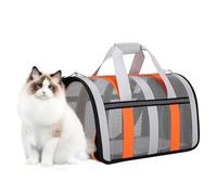 Cat Carrier, Foldable Pet Bag, Portable Foldable Carry Bag for Dogs, Stylish and Lightweight Travel Carrier for Flying, Travel, Driving and Longer Visits to the Vet