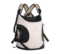 Cat Carrier for Chest | Ergonomic with Double Breathable Strap, Dog Backpack with Pocket - for Grooming, Walks, Walks, Short Outings, Puppies, Small