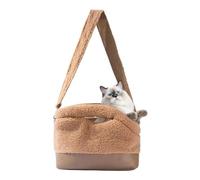 Cat Carrier Pouch,Waterproof Warm Pet Sling,with Safety Harness Buckle Cat Shoulder Bag - for Small Medium Breed Puppy Kitten Bunny Winter Outdoor Walking Shopping