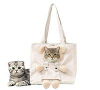 Cat Carrier Shoulder Bag, Bear-Shaped Dog Puppy Carrying Tote, Kitten r Outdoor Shopping Daily Walks Short Trips Travel Comfortable Pet Carrying