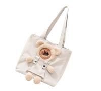 Cat Carrier Shoulder Bag,Ventilation Bear-Shaped Dog Puppy Kitten Handbag,Cat Carrier Handbag - for Shopping Camping Daily Walks Short Trips Travel