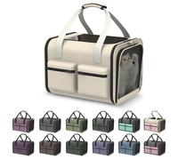 Cat Carrier Soft Airline Approved - Small Dog Travel Carrier Bag for Pets Up to 15Lbs, Breathable & Comfortable Pet Carrier for Cats & Small Dogs, TSA Approved for Airplane, Car, Camping, Vet Visits