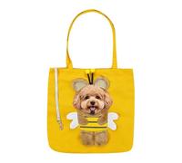 Cat Carrier Soft Bee Design Travel Shoulder Tote Portable Outdoor Bag | Cat Bag for Shopping Walk Vacation Outdoor Camping Road Trip Travel Hiking