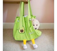 Cat Carrier Soft - Cute Avocado Adjustable Cat Bag,Pet Carrier Slings for Walking Airplane Airport Transportation Shopping Public Transport Urban Car Nail Trimming