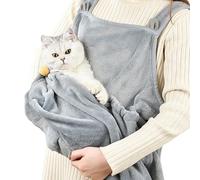 Cat Carrier - Soft Flannel up to 7.5 kg | Cat Carrier Apron with Soft Anti-Scratch Accompaniment Walking for Small Dogs with Hands Free