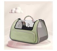 Cat Carrier Soft with Breathable Holes Collapsible Cat Carrier L17.7inxW11inxH11in, Pet Carrier For Dogs for Moving Across The Country,Green