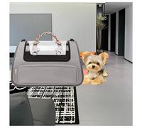 Cat Carrier Soft with Great Ventilation Cat Carrier Hard for Small Dogs and Cats, Soft Pet Carrier for Moving Across The Country,Gray