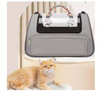 Cat Carrier Soft with Great Ventilation Cat Carriers L17.7inxW11inxH11in, Dog Carriers for Small Dogs for Moving Across The Country,Gray