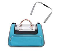 Cat Carrier Soft with Great Ventilation Cat Carriers L17.7inxW11inxH11in, Small Dog Bag Carrier for Moving Across The Country,Blue