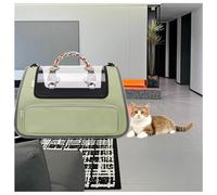 Cat Carrier Soft with Great Ventilation Cat Crates For Travel Perfect for Pets up to 15 LB, Cat Crates For Travel for Moving Across The Country,Green