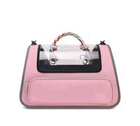 Cat Carrier Soft with Great Ventilation Cat Travel Carrier for Small Dogs and Cats, Cute Cat Carrier for Moving Across The Country,Pink