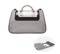 Cat Carrier Soft with Great Ventilation Collapsible Cat Carrier for Small Dogs and Cats, Pet Carrier For Dogs for Moving Across The Country,Gray