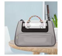 Cat Carrier Soft with Great Ventilation Pet Travel Carrier L17.7inxW11inxH11in, Cat Crate for Moving Across The Country,Gray