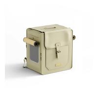 Cat Carrier Trolley with Pull Handle, Wheeled Travel Suitcase, Breathable and Waterproof Leather for Large Cats