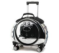Cat Carrier with Wheels, Airline Approved Pet Backpacks, Removable Mat, for Cats Weighing Up To 8 Kg and Puppies