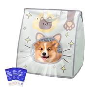 Cat Carrying Bag - Built In Ice Pack Pet Carrier, Ventilated Foldable Portable Enclosure, Insulated Travel Cage Holder, Breathable Outdoor Transport | Safe Carrier For Camping, Hiking, Bike, Car