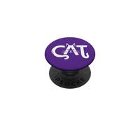 Cat Cat Lover Minimalist Funny Kitty Typography PopSockets Adhesive PopGrip