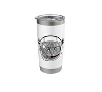Cat Cat Pilot Chef Blue Eyes Meow Cool LOL Astronaut Stainless Steel Insulated Tumbler