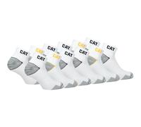 Cat Caterpillar 12 Pairs Work SNEAKERS Sneaker Socks Low Size Sneaker Socks Work Socks Women Men Business Socks Size 6-18, 12 Pairs White, 43-46