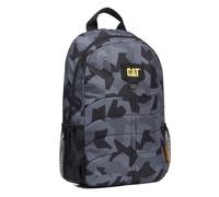 CAT Caterpillar Benson 84718-661 Urban Backpack - Modern Daypack for Men and Women - 22L Volume - Water-Repellent Design with Laptop Compartment, Black / Grey, Einheitsgröße, Daypack Backpacks